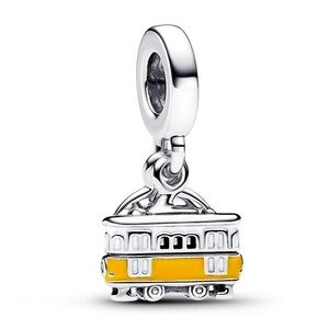 NWOT Lisbon Tram Double Dangle Charm Sterling Silver 925